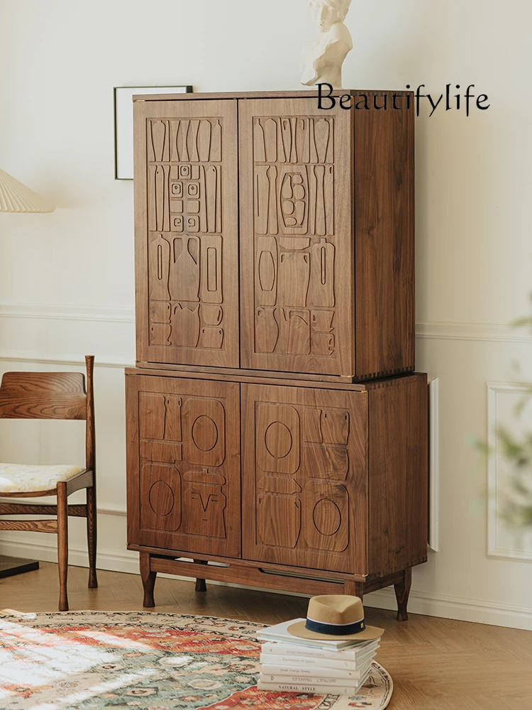 Nordic Living Room Simple Sideboard Cabinet Black Walnut Home Retro Entrance Cabinet Storage Cabinet
Nordic Living Room Simple Sideboard Cabinet Black Walnut Home Retro Entrance Cabinet Storage Cabinet