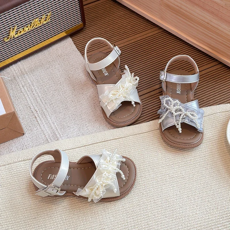 Children Princess Sandals for Girls 2025 Summer New Fashion Korean Style Soft Bottom Anti-slippery Elegant French Beach Shoes
Children Princess Sandals for Girls 2025 Summer New Fashion Korean Style Soft Bottom Anti-slippery Elegant French Beach Shoes
