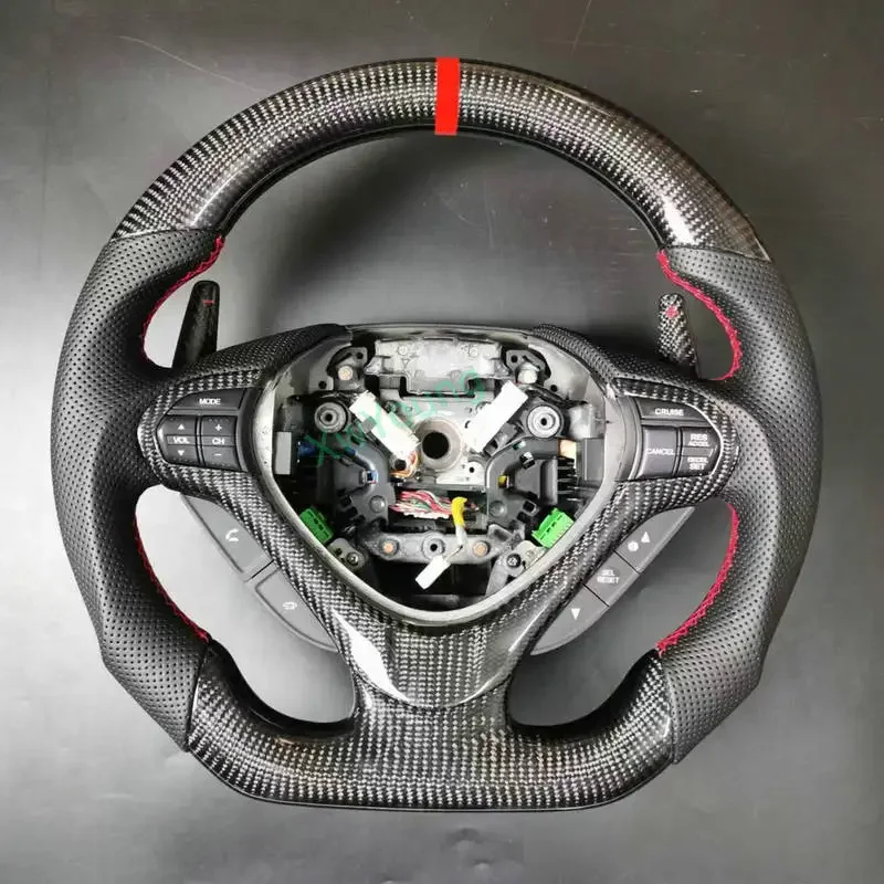 Customized 100% Carbon Fiber Car Steering Wheel With Leather For Honda Accord Acura TSX Honda SIPRI 2009-2014
Customized 100% Carbon Fiber Car Steering Wheel With Leather For Honda Accord Acura TSX Honda SIPRI 2009-2014