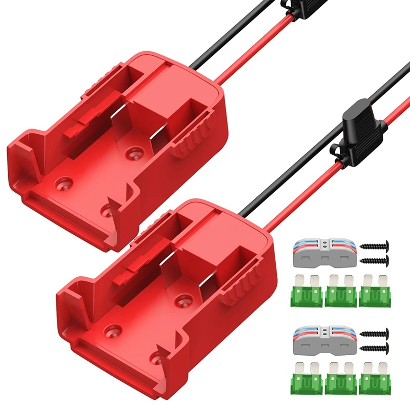 Адаптер для аккумулятора Milwaukee M18, 18 в, 12 AWG проводов, с предохранителем и разъемом
Адаптер для аккумулятора Milwaukee M18, 18 в, 12 AWG проводов, с предохранителем и разъемом