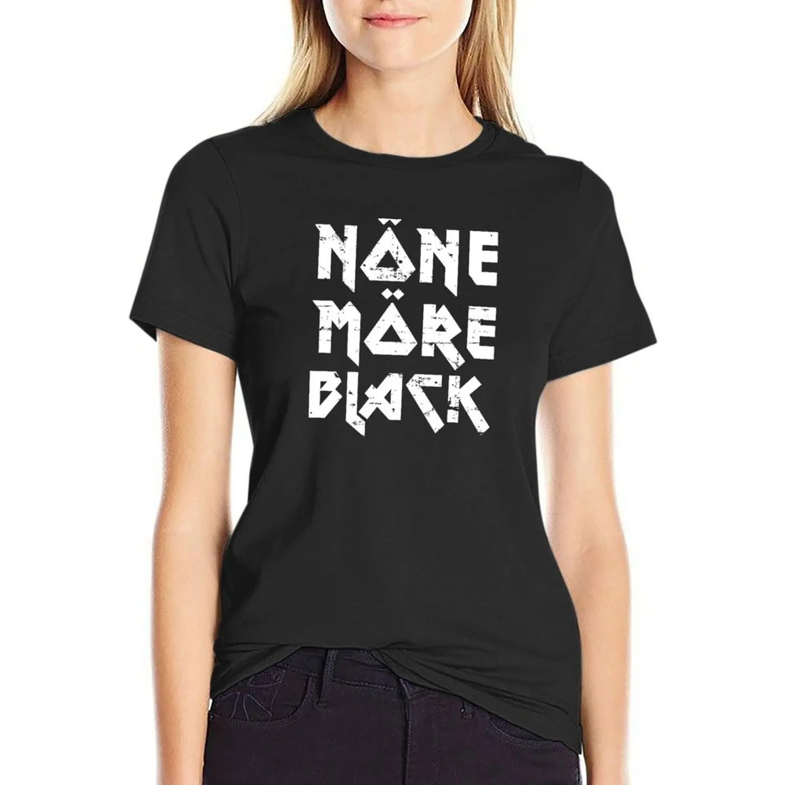 None More Black T-Shirt korean fashion summer clothes animal prinfor summer clothes for Women
None More Black T-Shirt korean fashion summer clothes animal prinfor summer clothes for Women