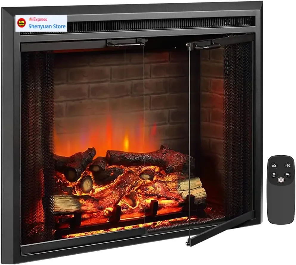 BestsellerBestsellerCurated Glass Door and Mesh Screen, Klaus Electric Fireplace Insert with Fire Crackling Sound, 750/1500W, Bl
BestsellerBestsellerCurated Glass Door and Mesh Screen, Klaus Electric Fireplace Insert with Fire Crackling Sound, 750/1500W, Bl