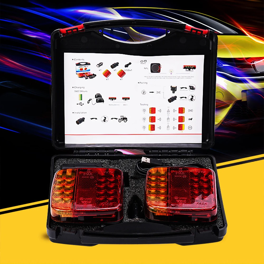 Wireless Trailer Lights Rechargeable LED Trailer Light Waterproof Magnetic Tow Light for Vehicle Trucks Boats RVs
Wireless Trailer Lights Rechargeable LED Trailer Light Waterproof Magnetic Tow Light for Vehicle Trucks Boats RVs