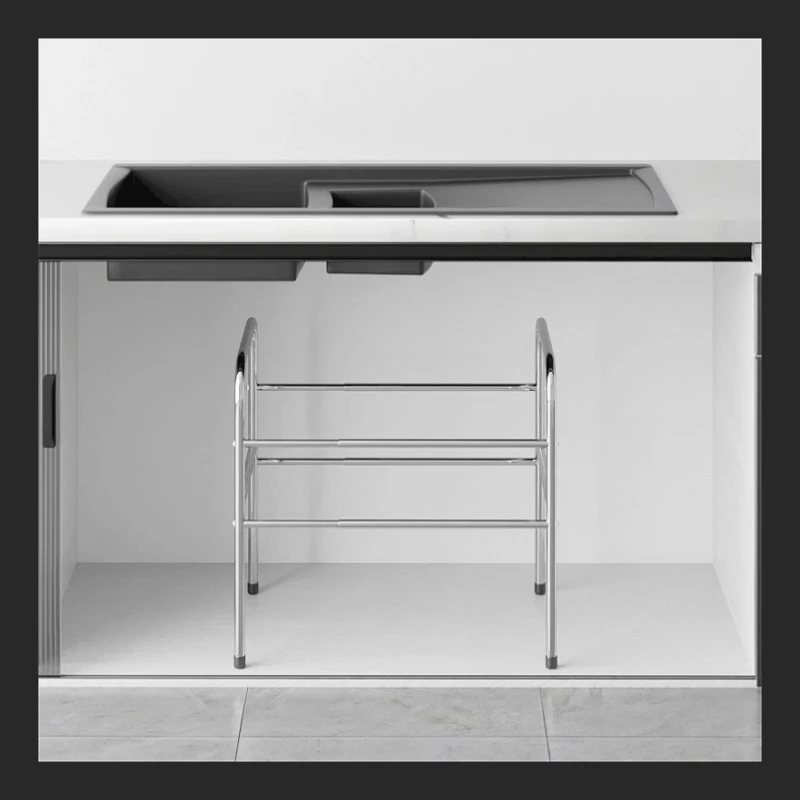 Kitchen lower sink rack Stainless steel products Retractable floor cabinet Multi-layer storage Pot rack Household
Kitchen lower sink rack Stainless steel products Retractable floor cabinet Multi-layer storage Pot rack Household