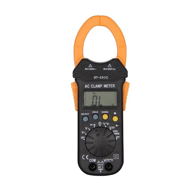 Clamp-Type Multimeter Digital High Precision Automatic AC/DC DT-203C Digital Buzzer Clamp-Type Multimeter
Clamp-Type Multimeter Digital High Precision Automatic AC/DC DT-203C Digital Buzzer Clamp-Type Multimeter