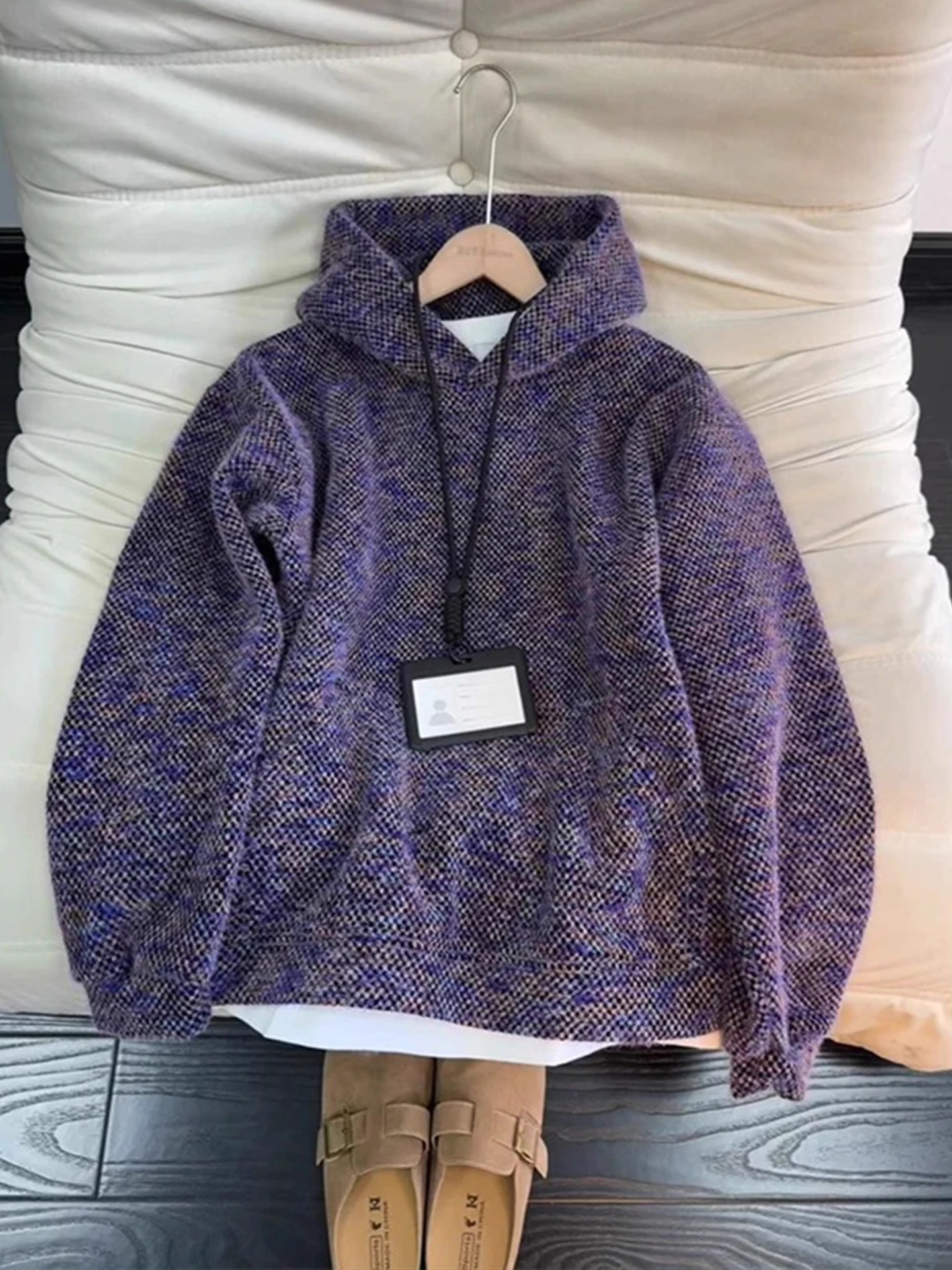 Moqin Purple Fce Knitted Hoodie ex Loose Casual Outerwear Winter Comfortable Polyester Fiber Long Sve Geometric Pat...
Moqin Purple Fce Knitted Hoodie ex Loose Casual Outerwear Winter Comfortable Polyester Fiber Long Sve Geometric Pat...