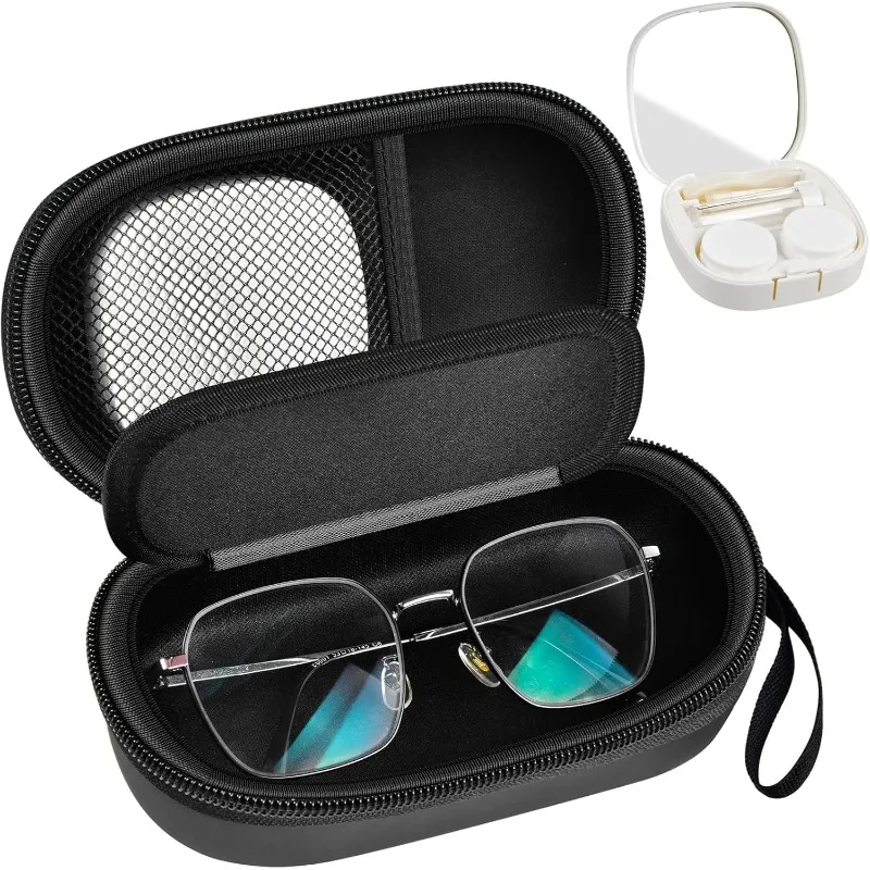 Contact lens cases and glasses cases, travel contact lens case holders with soaking storage kits
Contact lens cases and glasses cases, travel contact lens case holders with soaking storage kits