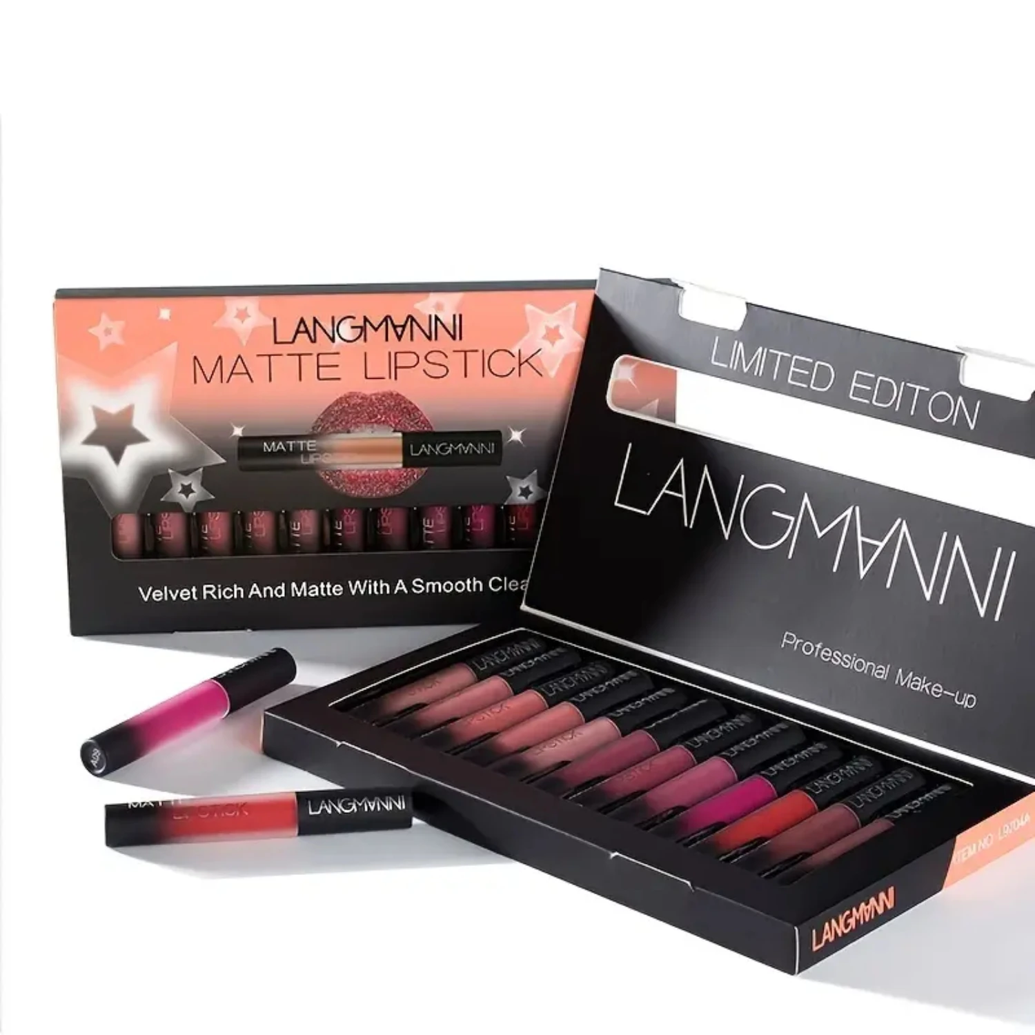 Gorgeous Complete Matte Liquid Lipstick Set - Nutritious Collection of 12 Long-Lasting, Waterproof Lip Gloss in Stunning Velvet
Gorgeous Complete Matte Liquid Lipstick Set - Nutritious Collection of 12 Long-Lasting, Waterproof Lip Gloss in Stunning Velvet