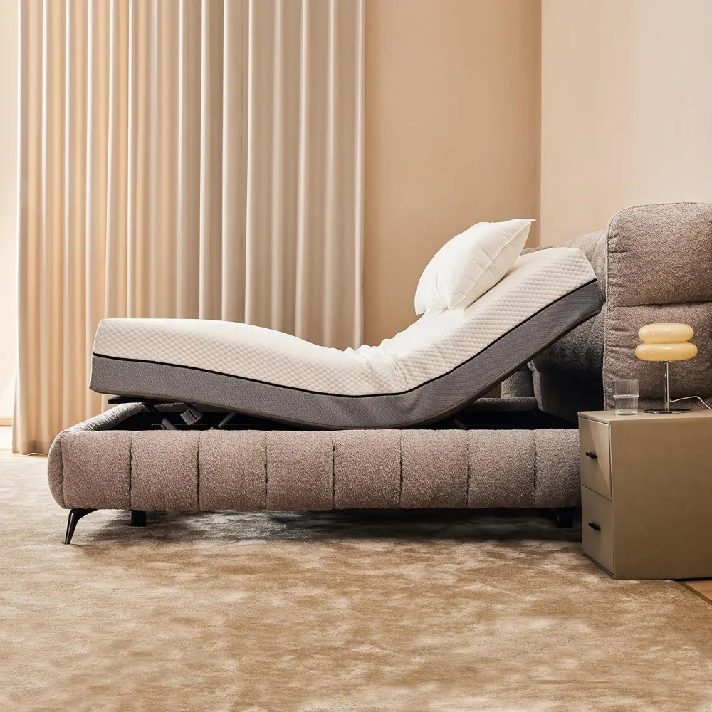 Adjustable Bed Base Frame Beige Modern Contemporary Metal Distressed Assembled
Adjustable Bed Base Frame Beige Modern Contemporary Metal Distressed Assembled