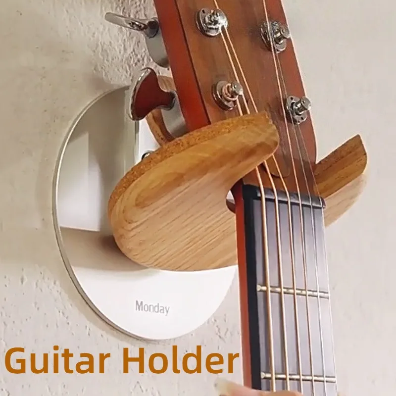 Wooden Simple Guitars Holder Handmade No-drill Stable Wall Mounted Acoustic Guitar Hanger Durable Musical Instrument Accessories
Wooden Simple Guitars Holder Handmade No-drill Stable Wall Mounted Acoustic Guitar Hanger Durable Musical Instrument Accessories