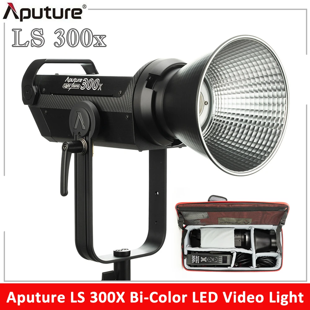 Aputure LS 300X Bi-Color LED Video Light 2700K-6500K 300W V-mount Led Studio Light Photography Lighting Profession Storm Light
Aputure LS 300X Bi-Color LED Video Light 2700K-6500K 300W V-mount Led Studio Light Photography Lighting Profession Storm Light