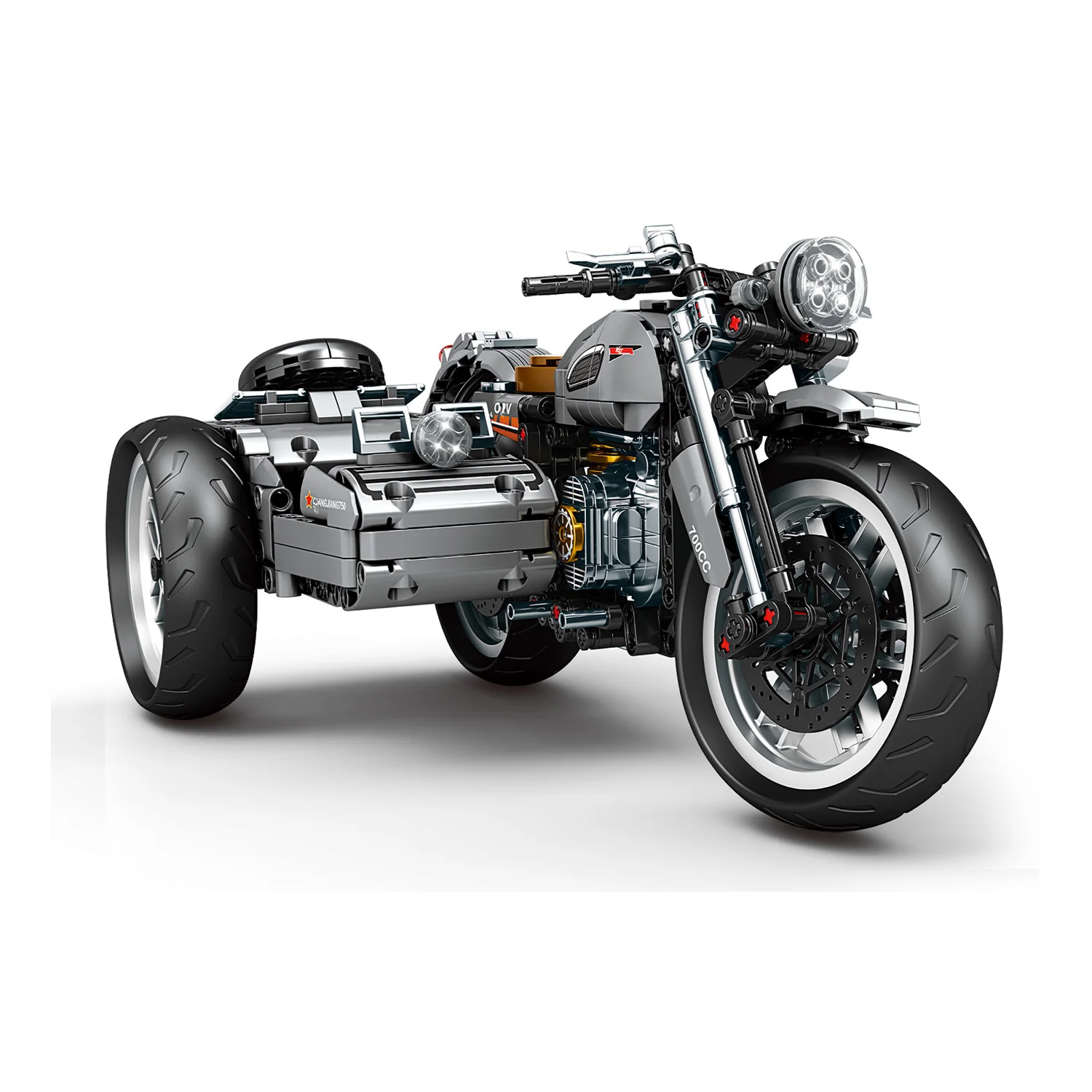 Retro Side Car Motorcycle Building Blocks, DIY 3-Wheel Vintage Motorcycle Model, Building Bricks Toy, Hobby DIY Assembly Gift
Retro Side Car Motorcycle Building Blocks, DIY 3-Wheel Vintage Motorcycle Model, Building Bricks Toy, Hobby DIY Assembly Gift