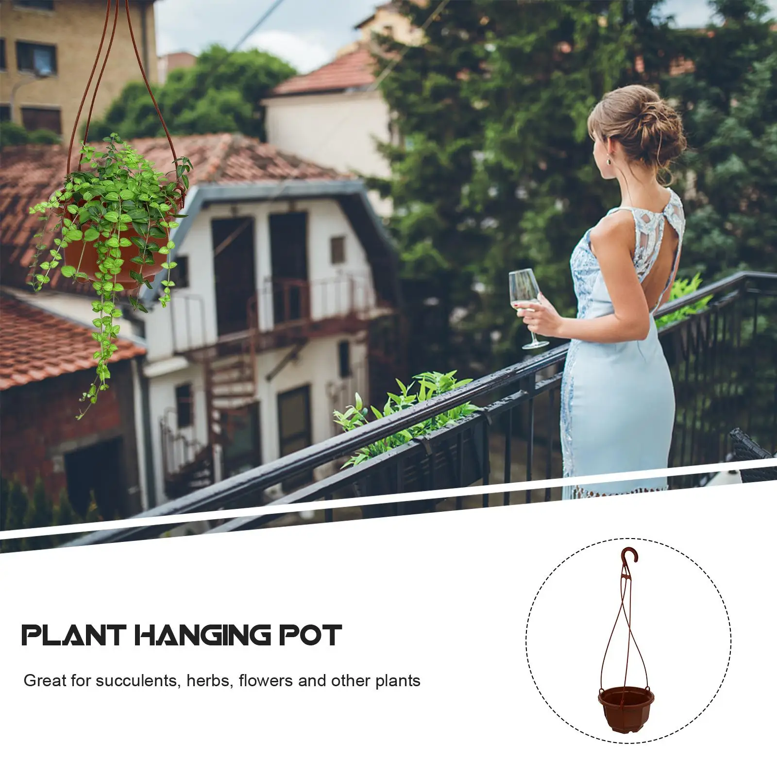 6 Sets Hanging Chlorophytum Pot Planters Plastic Hanger for Succulents Office Balcony Garden Decoration
6 Sets Hanging Chlorophytum Pot Planters Plastic Hanger for Succulents Office Balcony Garden Decoration