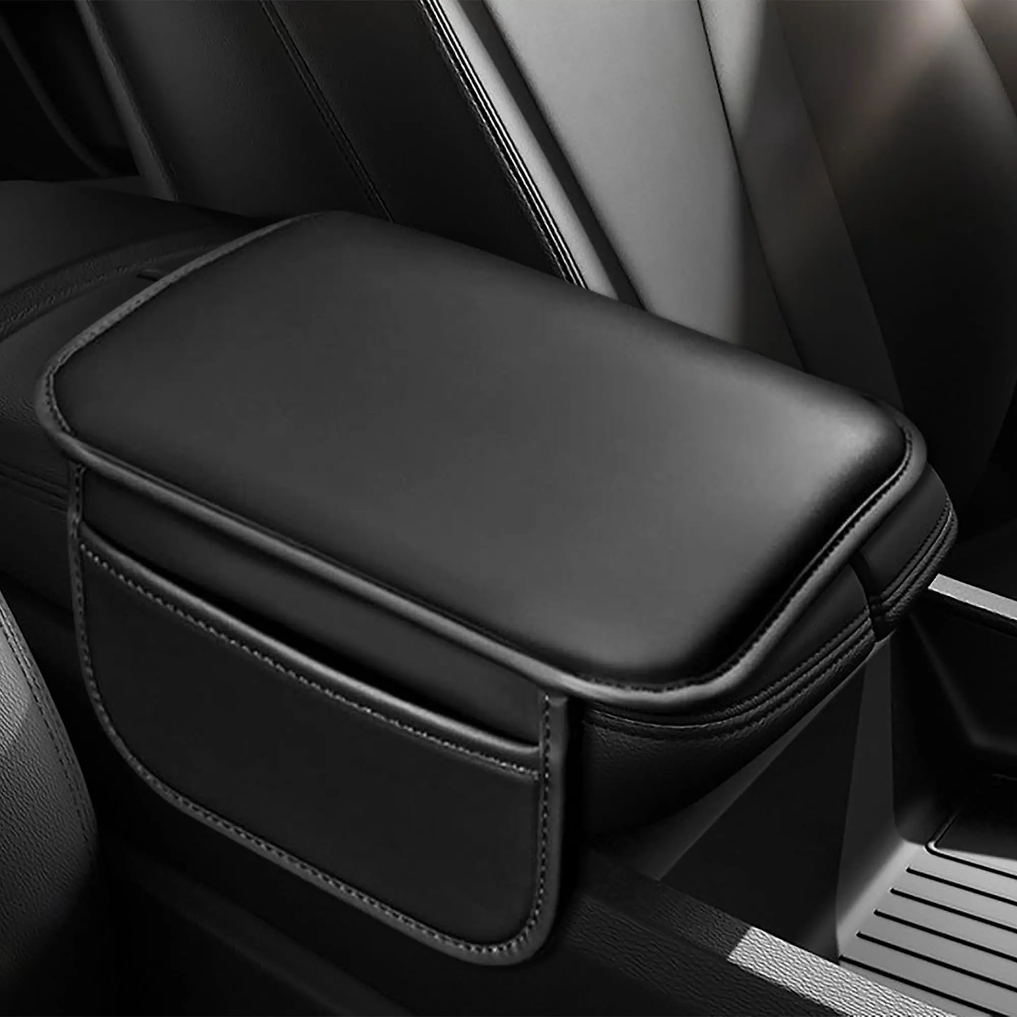 Universal Car Armrest Cushion with Dual Side Storage Pockets, Central Console Protector Pad
Universal Car Armrest Cushion with Dual Side Storage Pockets, Central Console Protector Pad