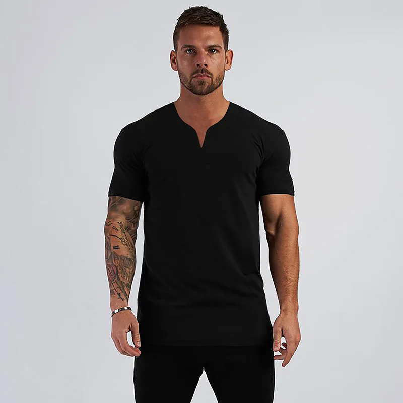 Men's V-Neck Short Sleeve T-Shirt Sporty Casual Breathable Fitness Training Top Youth Trendy Standard Fit Summer Wear
Men's V-Neck Short Sleeve T-Shirt Sporty Casual Breathable Fitness Training Top Youth Trendy Standard Fit Summer Wear
