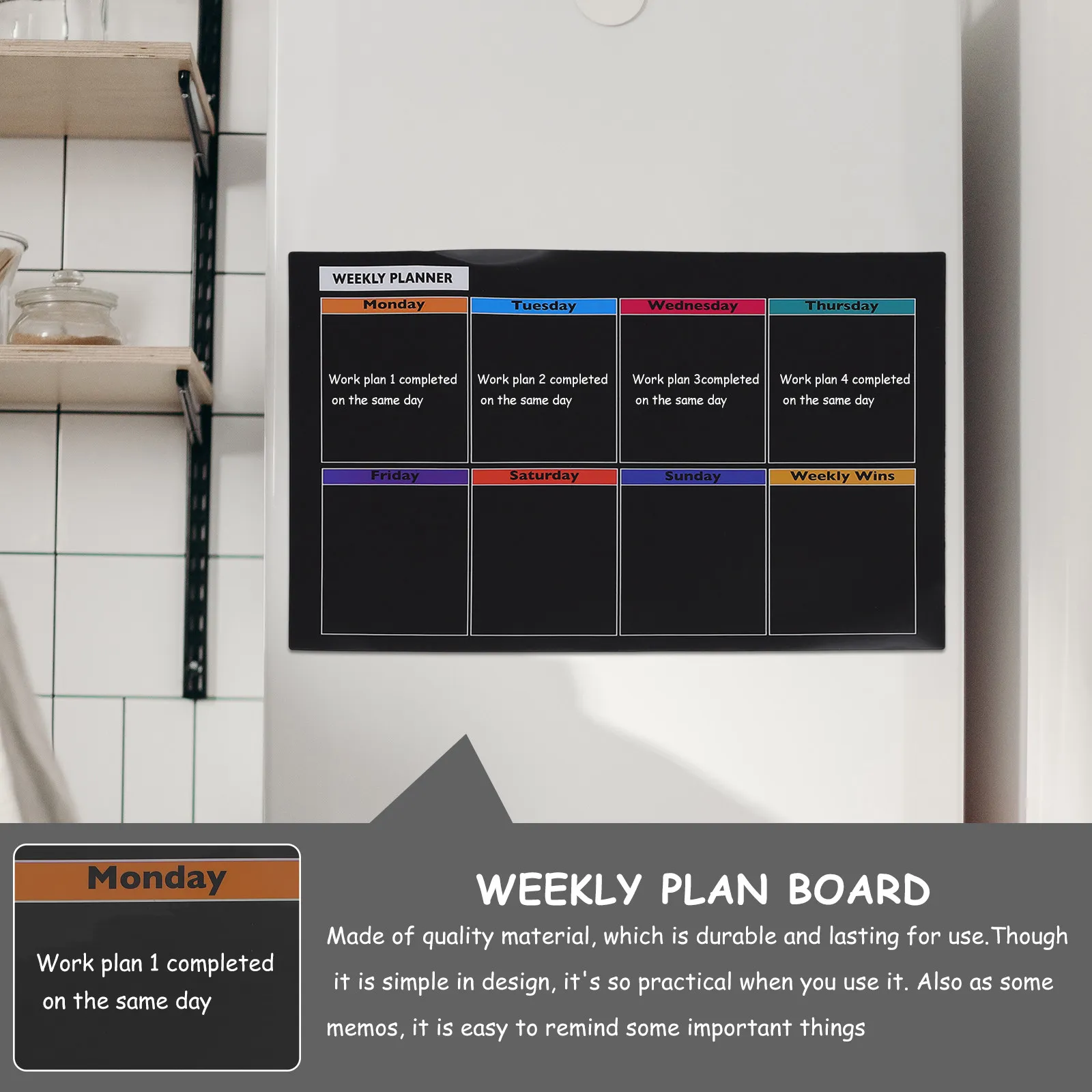 Fridge Weekly Board Magnetic Erasable Message Board for Notes to-Do Lists Family Planning Schedule Tracking Organizer
Fridge Weekly Board Magnetic Erasable Message Board for Notes to-Do Lists Family Planning Schedule Tracking Organizer