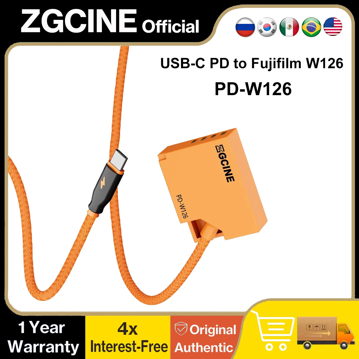 ZGCINE USB-C PD to W126 для Fujifilm Dummy Battery Cable для Fuji X-T50 X-T30 X-T1 X-Pro1 X-A1 X-E4 Полный декодирование без выдвижения
ZGCINE USB-C PD to W126 для Fujifilm Dummy Battery Cable для Fuji X-T50 X-T30 X-T1 X-Pro1 X-A1 X-E4 Полный декодирование без выдвижения