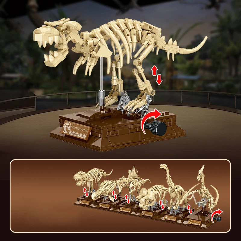 iDEA Jurassic Dinosaurs Skeleton Building Block Triceratops Mosasaurus Pterosaur Spinosaurus 6in1 Tyrannosaurus Rex Bricks Toys
iDEA Jurassic Dinosaurs Skeleton Building Block Triceratops Mosasaurus Pterosaur Spinosaurus 6in1 Tyrannosaurus Rex Bricks Toys