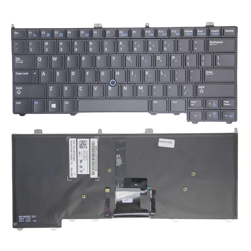 Сменная черная клавиатура с американской раскладкой для DELL Latitude E7440 с подсветкой
Сменная черная клавиатура с американской раскладкой для DELL Latitude E7440 с подсветкой