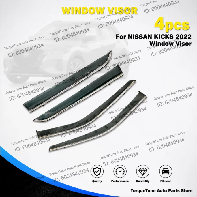 Injection Molded PC Premium Easy Installation Durable Aerodynamic Window Visor For NISSAN KICKS 2022 Direct Fit Side
Injection Molded PC Premium Easy Installation Durable Aerodynamic Window Visor For NISSAN KICKS 2022 Direct Fit Side