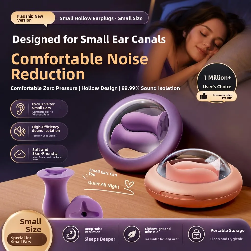 Study Sleeping Noise-Cancelling Earplugs Women's Small Size Super Quiet for Students Dormitory Snoring Prevention
Study Sleeping Noise-Cancelling Earplugs Women's Small Size Super Quiet for Students Dormitory Snoring Prevention