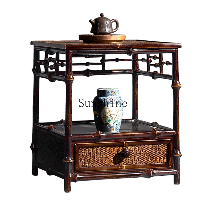Bamboo tea side few cabinets living room home with drawers high-end retro shelves Chinese dining side
Bamboo tea side few cabinets living room home with drawers high-end retro shelves Chinese dining side
