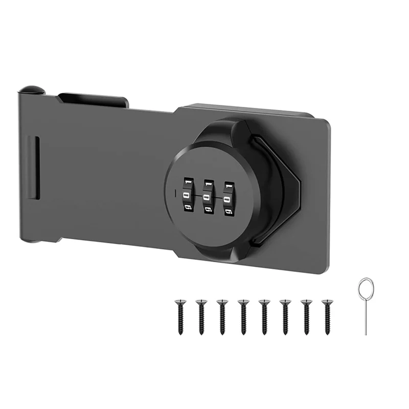 A92Z Keyless Cabinet Combination Latch,Cabinet Password Locks For Cabinet,Mailbox,Office File Cabinet Lock Black Durable Easy In