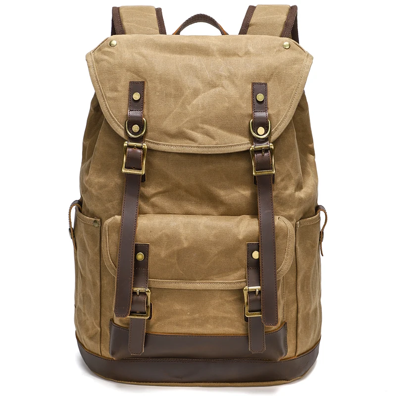 Outdoor Retro Backpack Leisure Student Rucksack Travel 16 inch Laptop Backpack Large CapacityBatik Canvas Leather Hiking Bag
Outdoor Retro Backpack Leisure Student Rucksack Travel 16 inch Laptop Backpack Large CapacityBatik Canvas Leather Hiking Bag