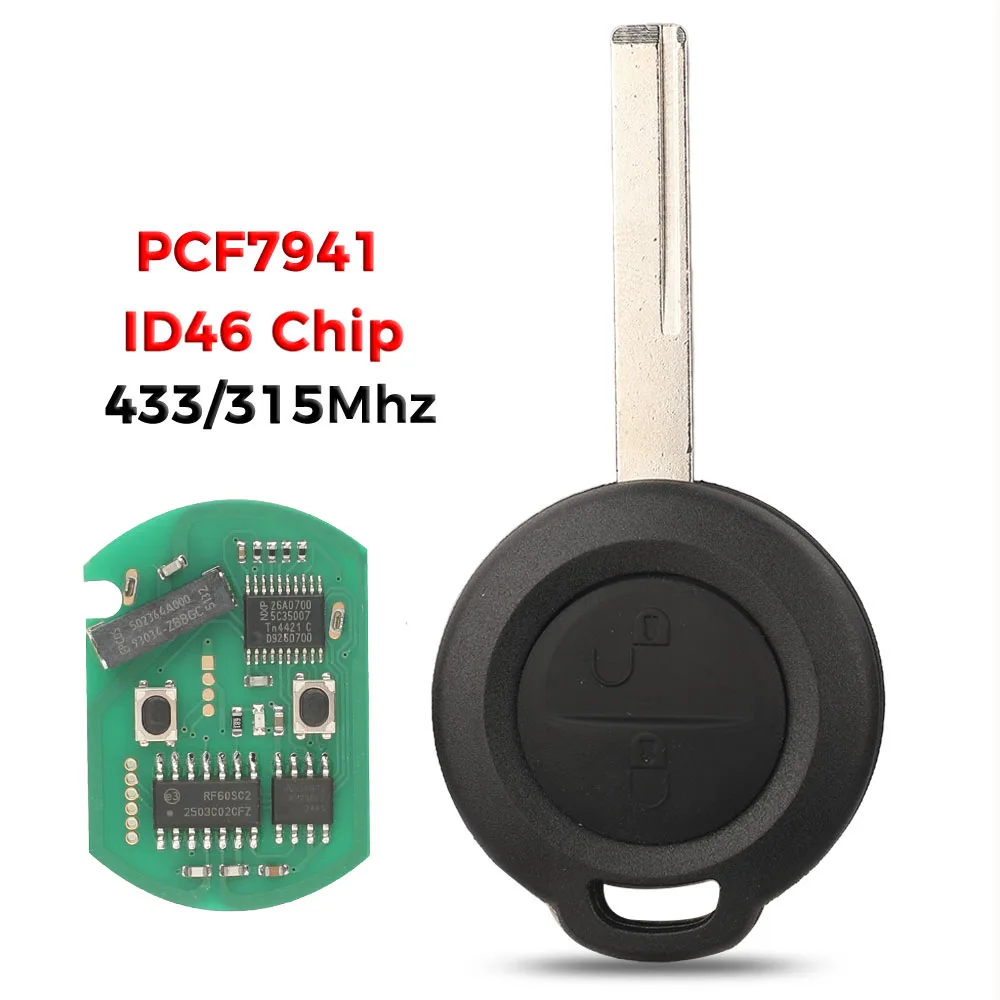 jingyuqin ID46 PCF7941 315/433MHz 2 Buttons Remoce Car Key For Mitsubishi Colt 2002-2012 Cabriolet 2006-2008 Smart HU56 Blade
jingyuqin ID46 PCF7941 315/433MHz 2 Buttons Remoce Car Key For Mitsubishi Colt 2002-2012 Cabriolet 2006-2008 Smart HU56 Blade