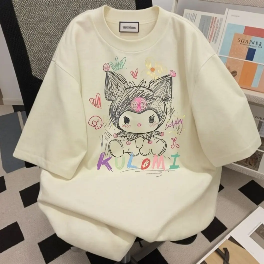 Super Slim Cute Pen-painted Kulomi Meat-covered T-shirt for Men and Women Loose Summer Casual Breathable Lightweight Fashion Top
Super Slim Cute Pen-painted Kulomi Meat-covered T-shirt for Men and Women Loose Summer Casual Breathable Lightweight Fashion Top