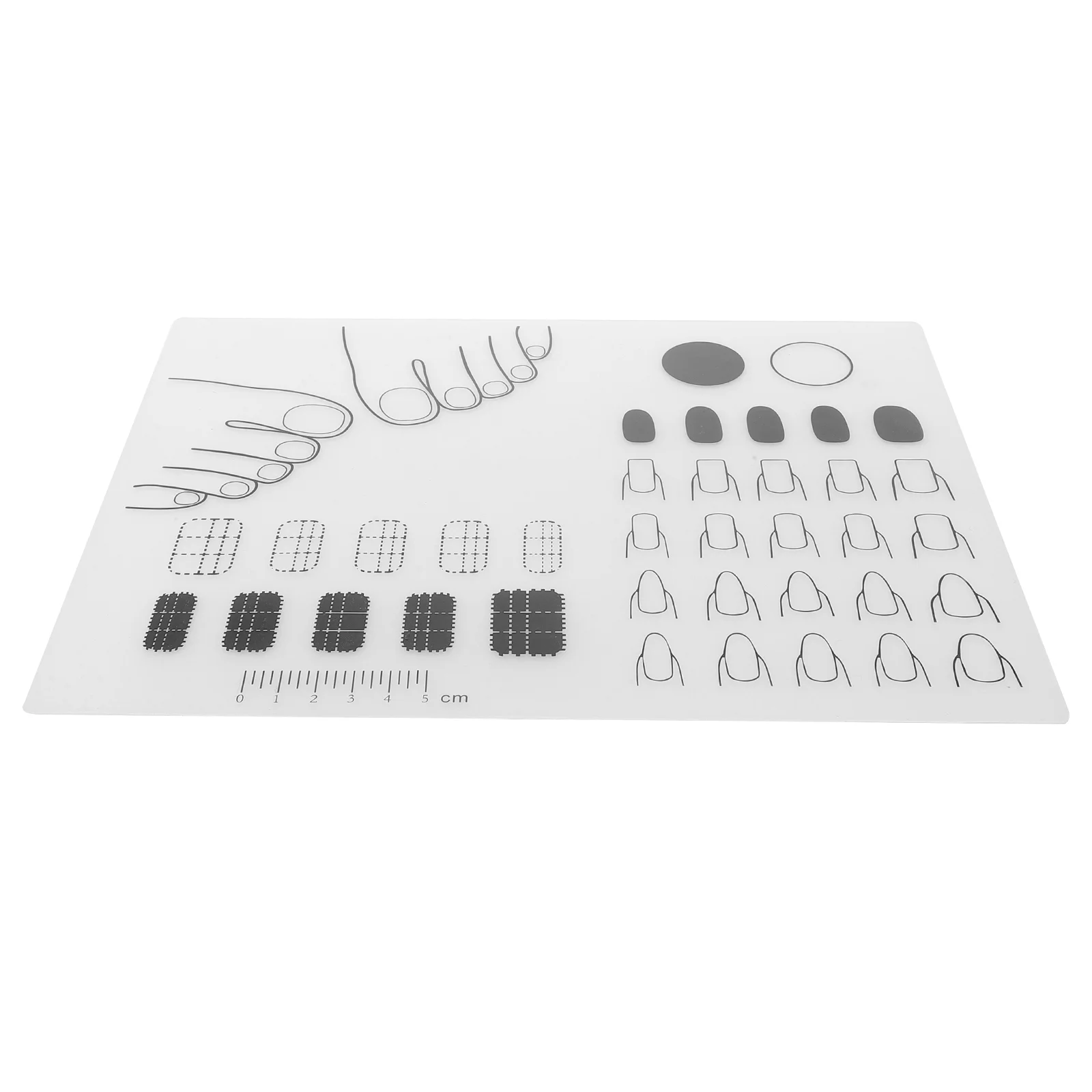 Silicone Stamping Plate Nail Manicure Mat Practice Pad Use Black Accented Area Ruler Free Foldable Storage
Silicone Stamping Plate Nail Manicure Mat Practice Pad Use Black Accented Area Ruler Free Foldable Storage