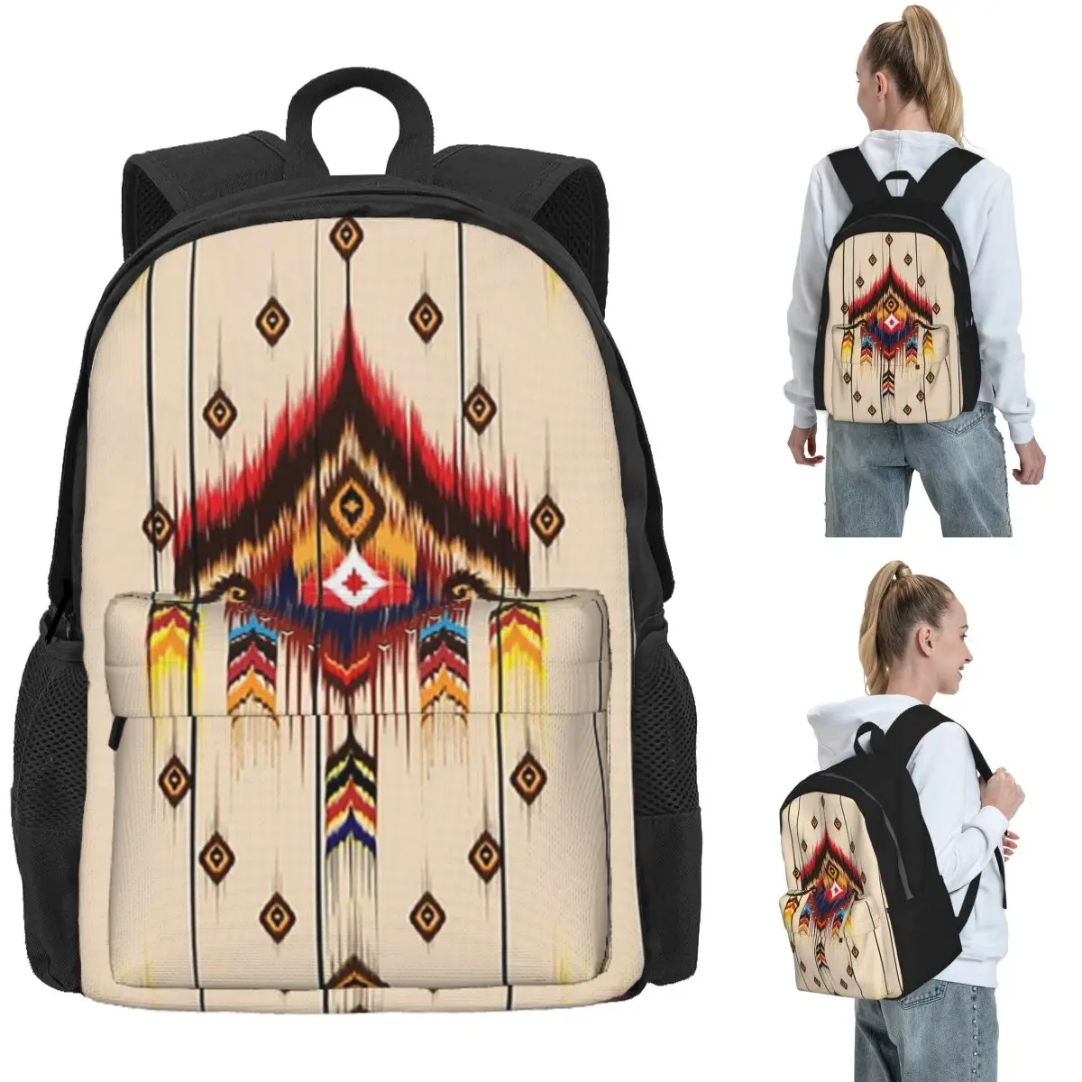 Ikat Pattern Embroidery Abstract For Design Backpack Daypack Large Capacity Kids BookBag School Bag Shoulder Bags for Men Women
Ikat Pattern Embroidery Abstract For Design Backpack Daypack Large Capacity Kids BookBag School Bag Shoulder Bags for Men Women