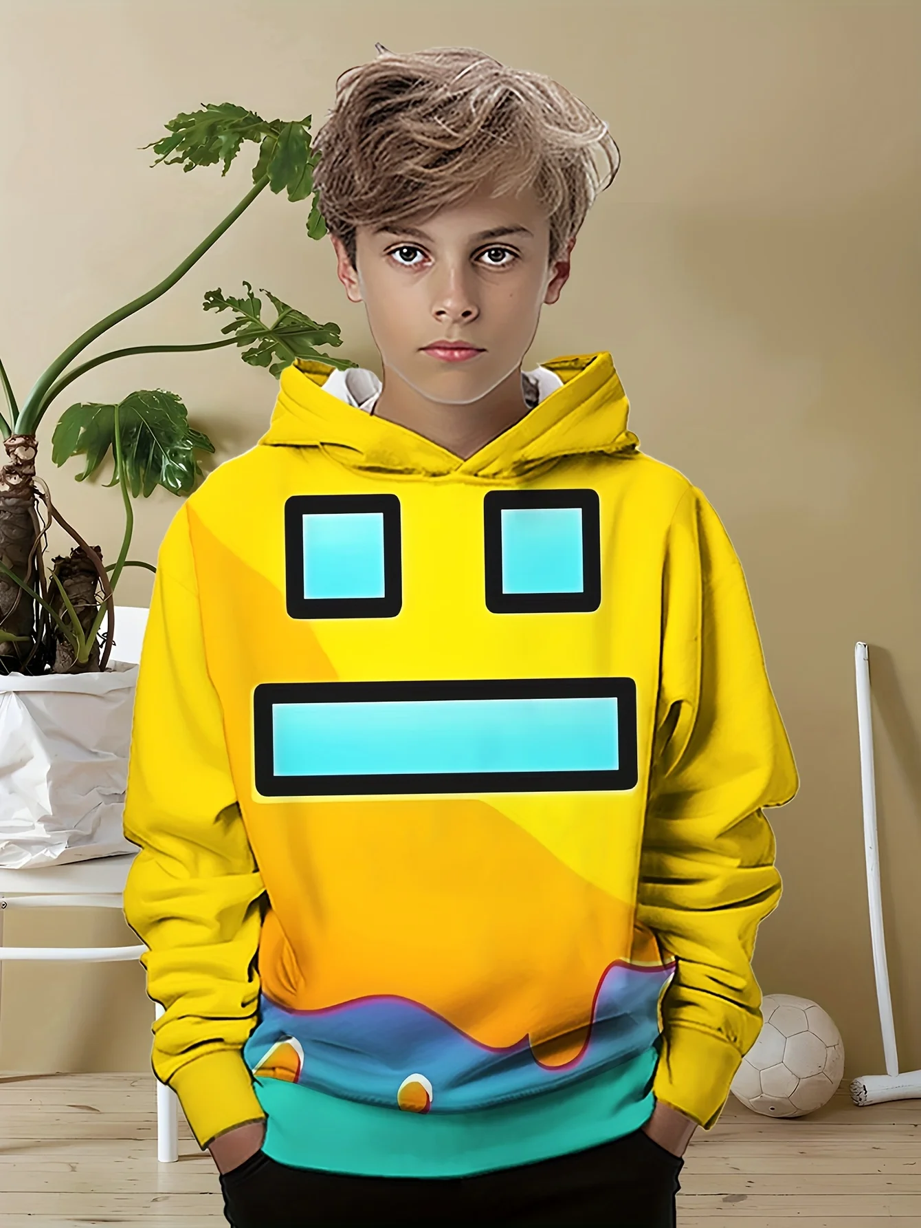 Детская толстовка с капюшоном, новый стиль осень/зима | Модный сердистый геометрический принт, универсальный для повседневного ношения и вечеринок
Детская толстовка с капюшоном, новый стиль осень/зима | Модный сердистый геометрический принт, универсальный для повседневного ношения и вечеринок