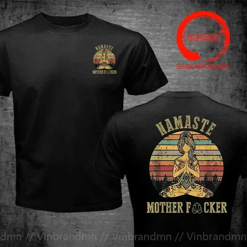 Футболка Yoga Retro Namaste Mother Fcker, мужская одежда, повседневная футболка, модная спортивная одежда для отдыха, свободная футболка большого размера с принтом
Футболка Yoga Retro Namaste Mother Fcker, мужская одежда, повседневная футболка, модная спортивная одежда для отдыха, свободная футболка большого размера с принтом
