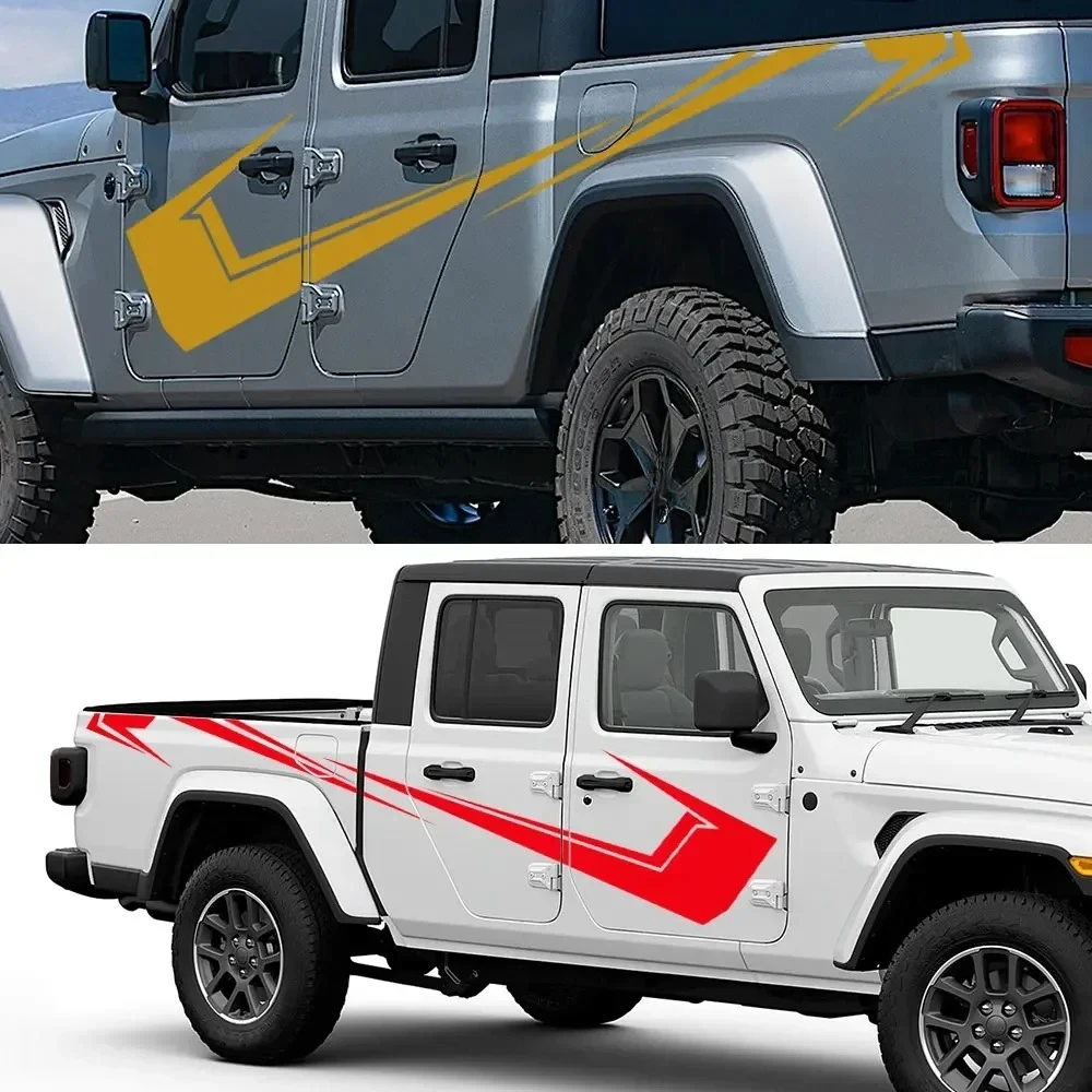 Pickup Door Side Sticker Truck Graphics Vehicle Decor Decals Car Style Vinyl Cover Auto Tuning Accessories For Jeep Gladiator JT
Pickup Door Side Sticker Truck Graphics Vehicle Decor Decals Car Style Vinyl Cover Auto Tuning Accessories For Jeep Gladiator JT