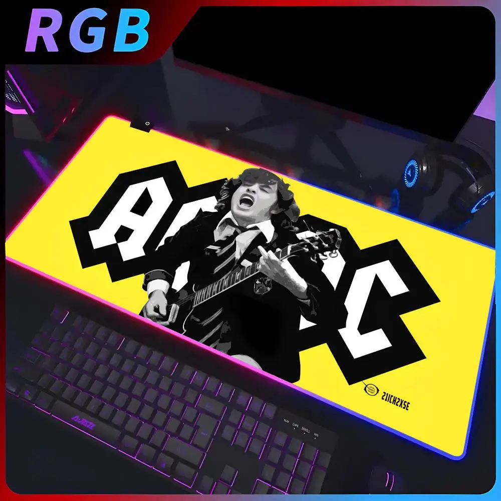 AC DC Band Mouse Pad RGB Large Gaming Computer Keyboard LED Mousepad Office Desks And Laptop Accessories Non Slip HD
AC DC Band Mouse Pad RGB Large Gaming Computer Keyboard LED Mousepad Office Desks And Laptop Accessories Non Slip HD