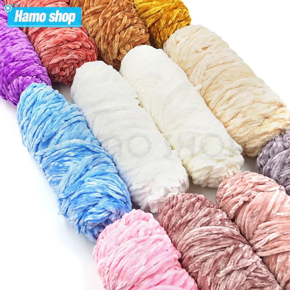 1pcs 100g Chenille Yarn Velvet Yarn Warm Soft Knitting Crocheting Sewing Thread For Scarf Sweater Gloves Handbags DIY Crafts
1pcs 100g Chenille Yarn Velvet Yarn Warm Soft Knitting Crocheting Sewing Thread For Scarf Sweater Gloves Handbags DIY Crafts