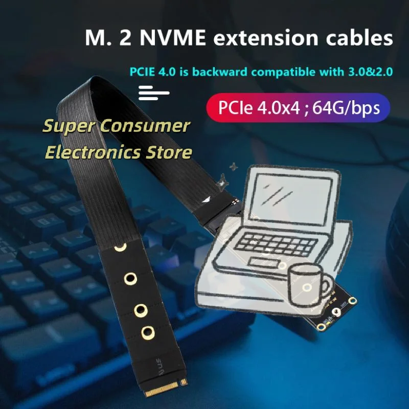 PCIe 4.0 M.2 SSD Extender Card - Tool-Free Adapter for 2230/2242/2260/2280 NVMe & SATA SSDs, Universal Compatibility
PCIe 4.0 M.2 SSD Extender Card - Tool-Free Adapter for 2230/2242/2260/2280 NVMe & SATA SSDs, Universal Compatibility