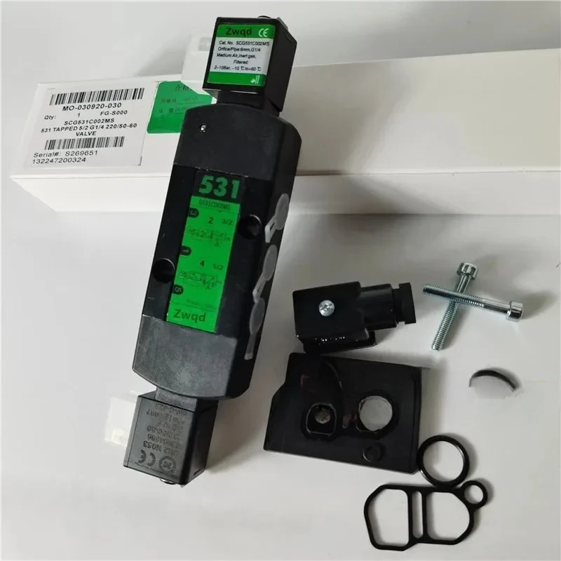 Solenoid Valve G531C002MS Double Electronic Control SCG531C002MS DC24V Directional Valve
Solenoid Valve G531C002MS Double Electronic Control SCG531C002MS DC24V Directional Valve