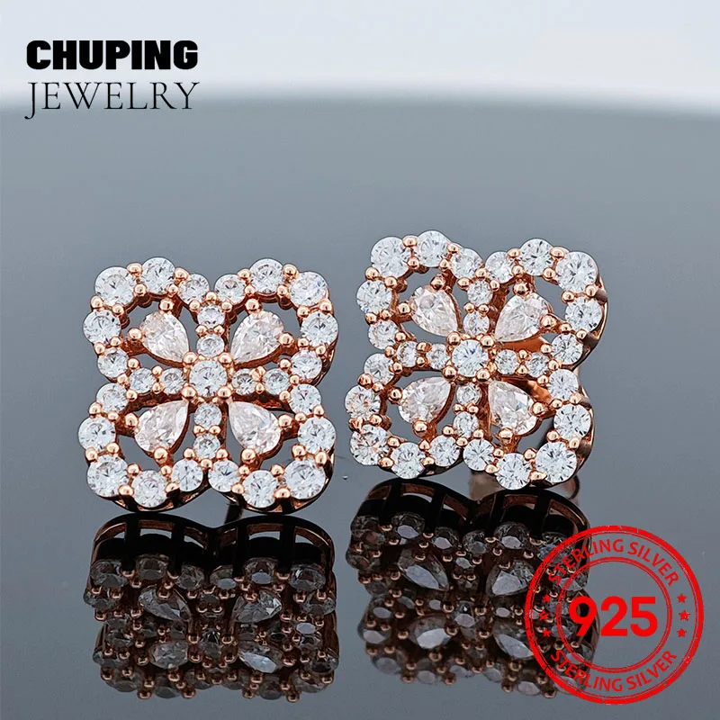 Chu Ping Fine Jewelry Moissanite Pear Shape 2*3mm S925 Rose-Gold Plated Earrings Exquistie & Fashion For Engagement Dressup
Chu Ping Fine Jewelry Moissanite Pear Shape 2*3mm S925 Rose-Gold Plated Earrings Exquistie & Fashion For Engagement Dressup