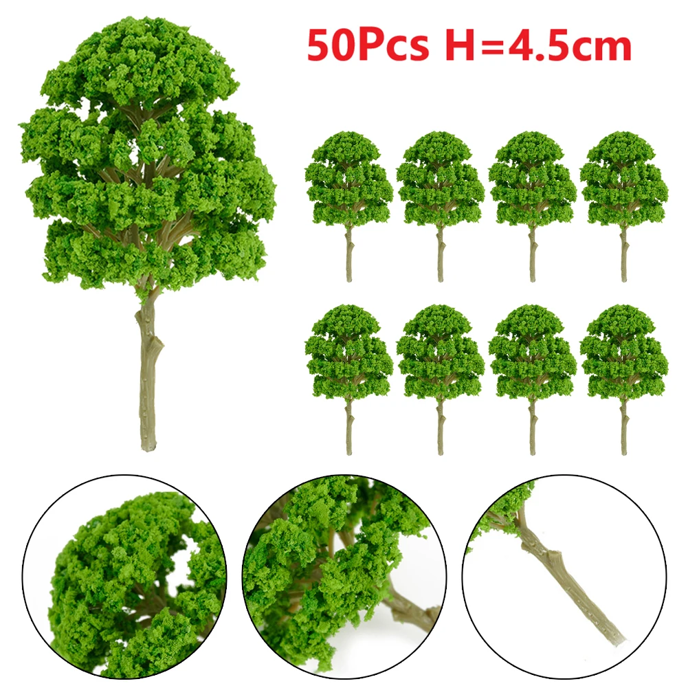 50Pcs Model Tree HO N Scale Train Railroad Landscape 45mm Scale Tree DIY Accessories Sandtable Decor Architectural Model
50Pcs Model Tree HO N Scale Train Railroad Landscape 45mm Scale Tree DIY Accessories Sandtable Decor Architectural Model