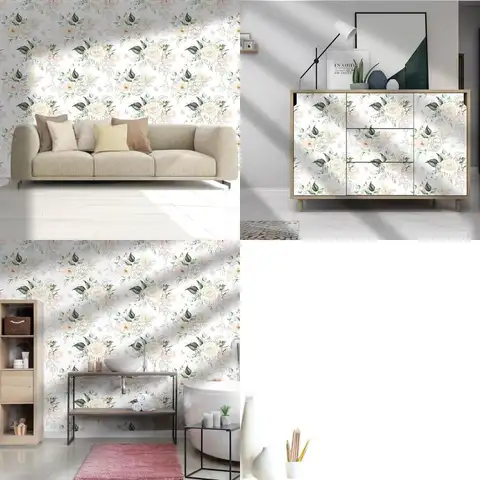 Vintage Gold Floral Peel and Stick Wallpaper for Cabinets, Drawers, and Bedroom - Removable, Waterproof, Thick Vinyl, 17.7 x 393