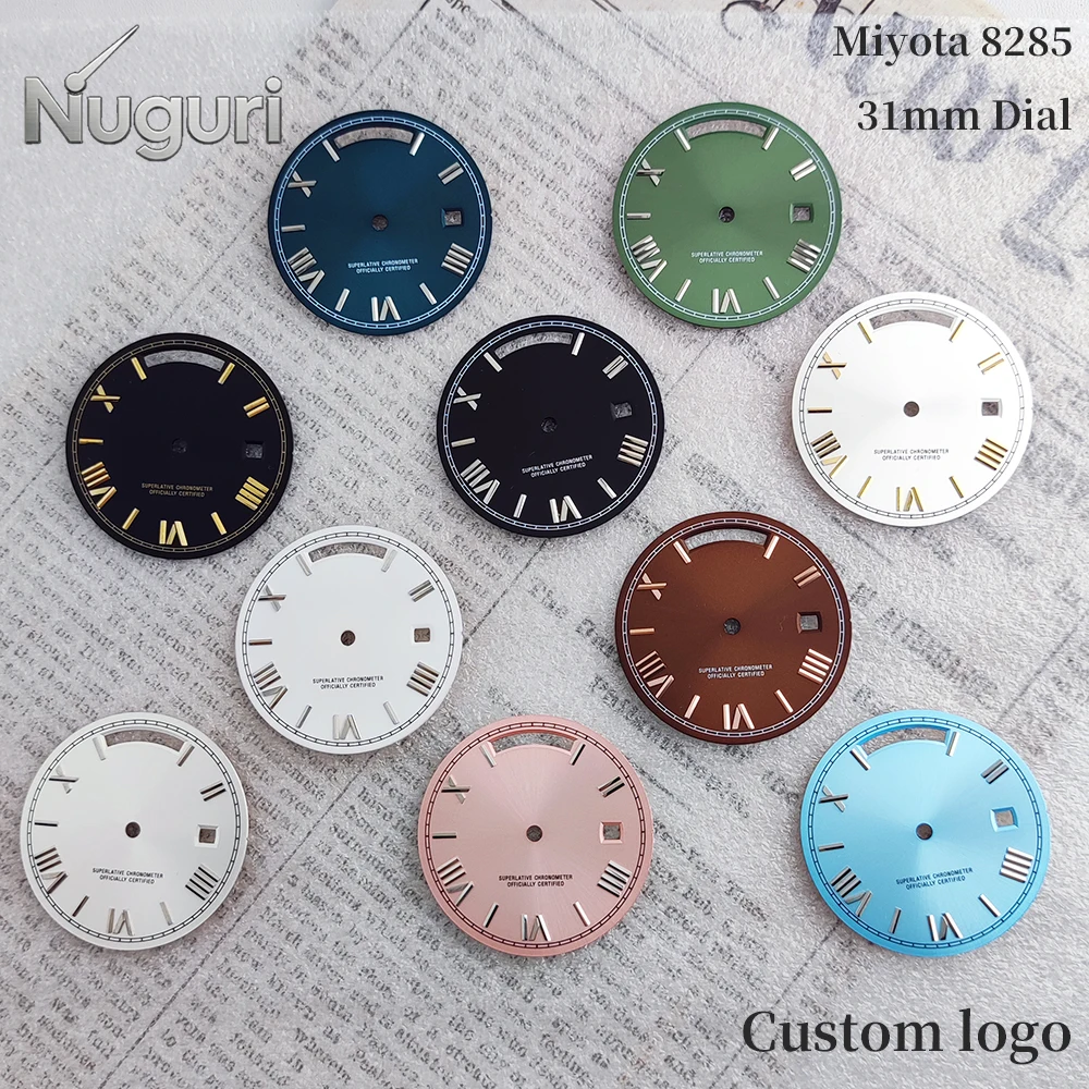 31mm 8285 Watch Dial Day Date Roman Numeral Custom logo Dial For Miyota 8285 Movement High Quality Watch Face Modification parts
31mm 8285 Watch Dial Day Date Roman Numeral Custom logo Dial For Miyota 8285 Movement High Quality Watch Face Modification parts