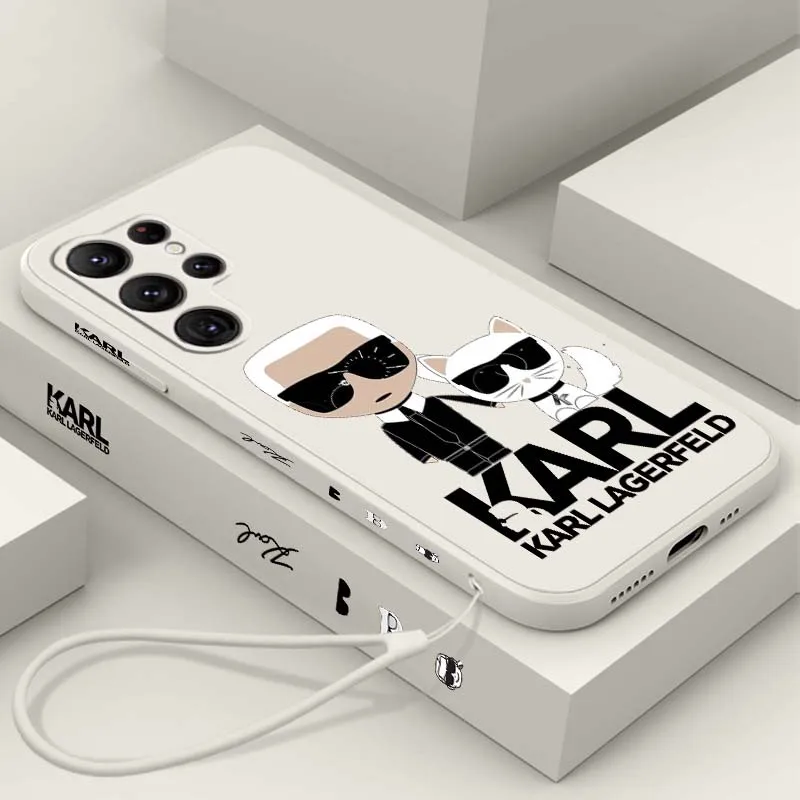 Luxury Boy Cat Cartoon K-a-r-l For Samsung Galaxy S26 S25 S24 S23 S22 S21 S20 Pro Edge Ultra Plus FE Liquid Left Rope Phone Case
Luxury Boy Cat Cartoon K-a-r-l For Samsung Galaxy S26 S25 S24 S23 S22 S21 S20 Pro Edge Ultra Plus FE Liquid Left Rope Phone Case