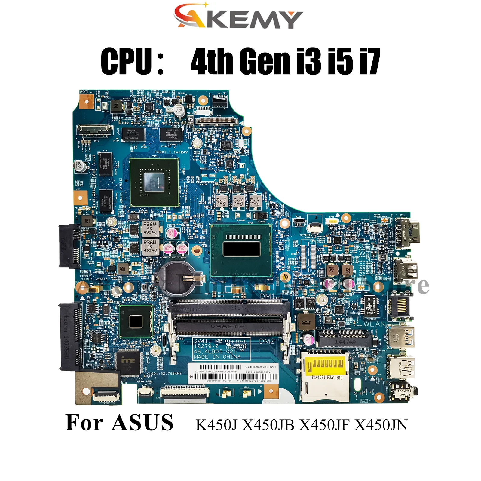 X450JF Laptop Motherboard For ASUS VivoBook K450J X450JN X450JB X450JF X450J SV41J A450J Notebook Mainboard With i3 i5 i7 CPU
X450JF Laptop Motherboard For ASUS VivoBook K450J X450JN X450JB X450JF X450J SV41J A450J Notebook Mainboard With i3 i5 i7 CPU