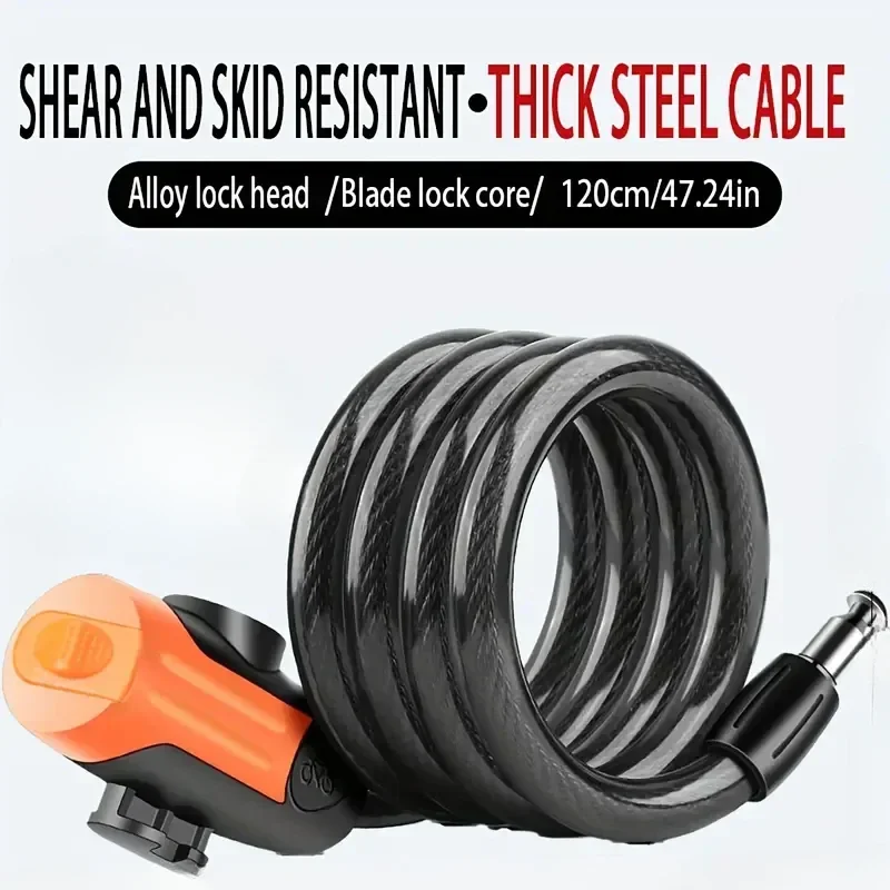 Motorcycle Helmet & Bike Combo Lock - Anti-Theft Steel Chain with Key for EVs/Scooters
Motorcycle Helmet & Bike Combo Lock - Anti-Theft Steel Chain with Key for EVs/Scooters