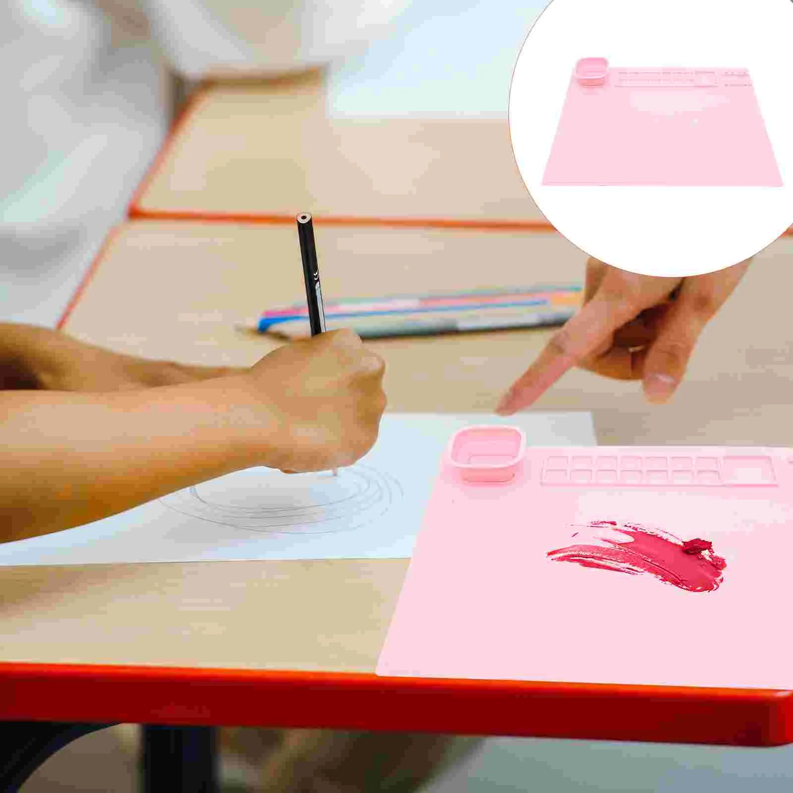 Silicone Paint Palette Tray Reusable Compact Lightweight Easy Storage Painting Board Color Mixing Trays Watercolor Pigment
Silicone Paint Palette Tray Reusable Compact Lightweight Easy Storage Painting Board Color Mixing Trays Watercolor Pigment