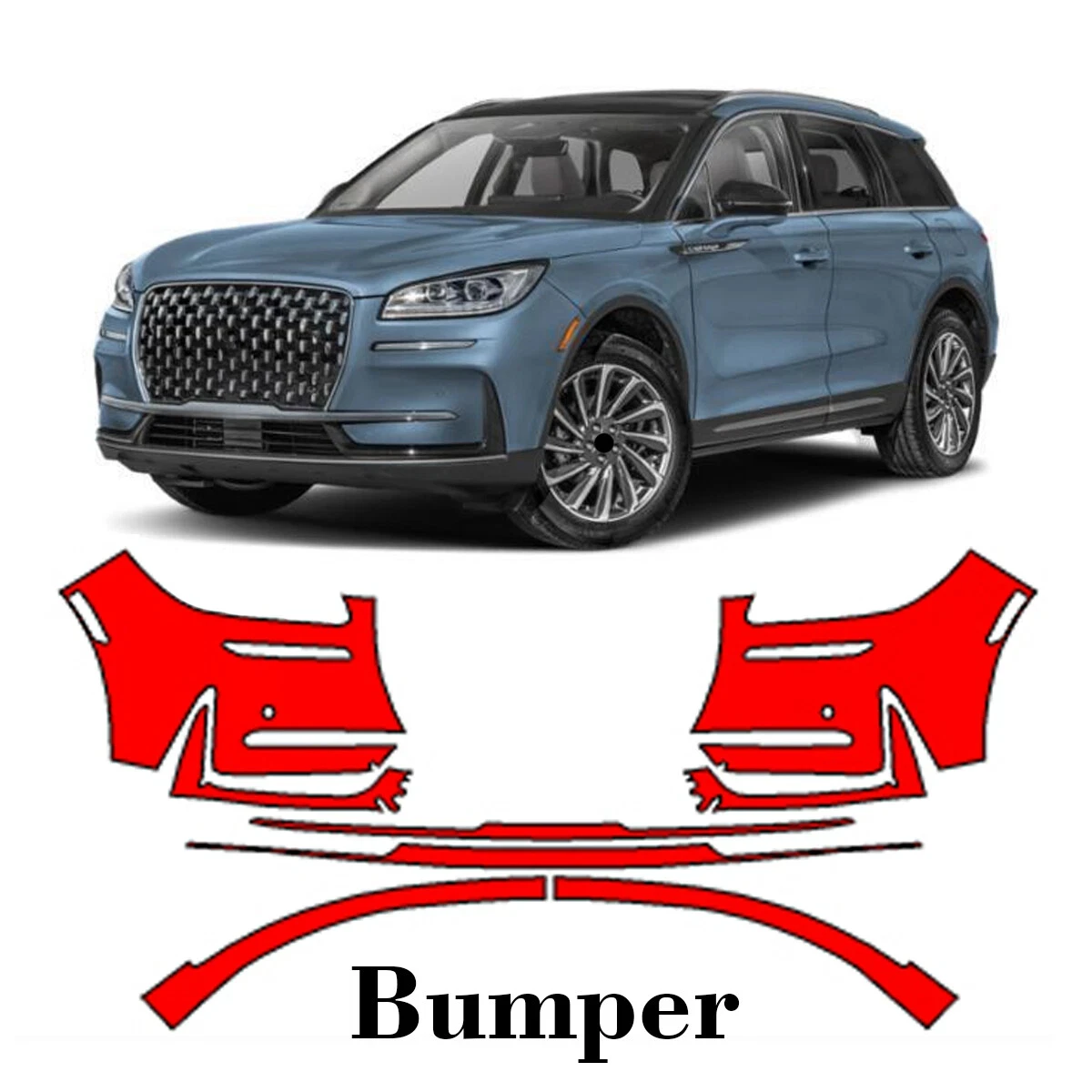 For Lincoln Corsair 2023-2025 TPU Paint Protection Film Self-Healing Clear Bra Pre-cut PPF Front Bumper Anti-Scratch Resistant
For Lincoln Corsair 2023-2025 TPU Paint Protection Film Self-Healing Clear Bra Pre-cut PPF Front Bumper Anti-Scratch Resistant