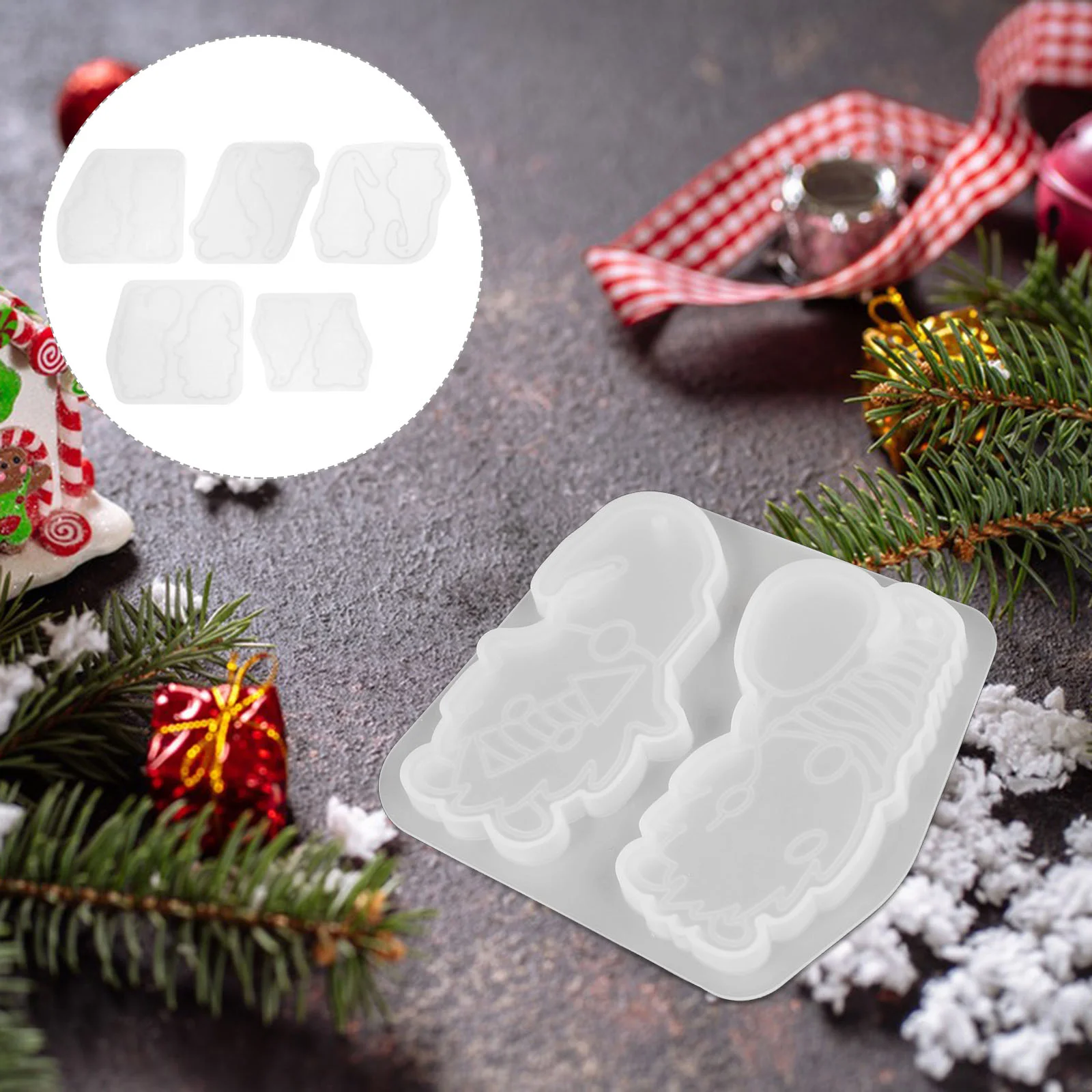5 Pcs Pendant Silicone Molds for Christmas Decor Resin Crafts Reusable Non Mold Silicone Making Molds Clean
5 Pcs Pendant Silicone Molds for Christmas Decor Resin Crafts Reusable Non Mold Silicone Making Molds Clean
