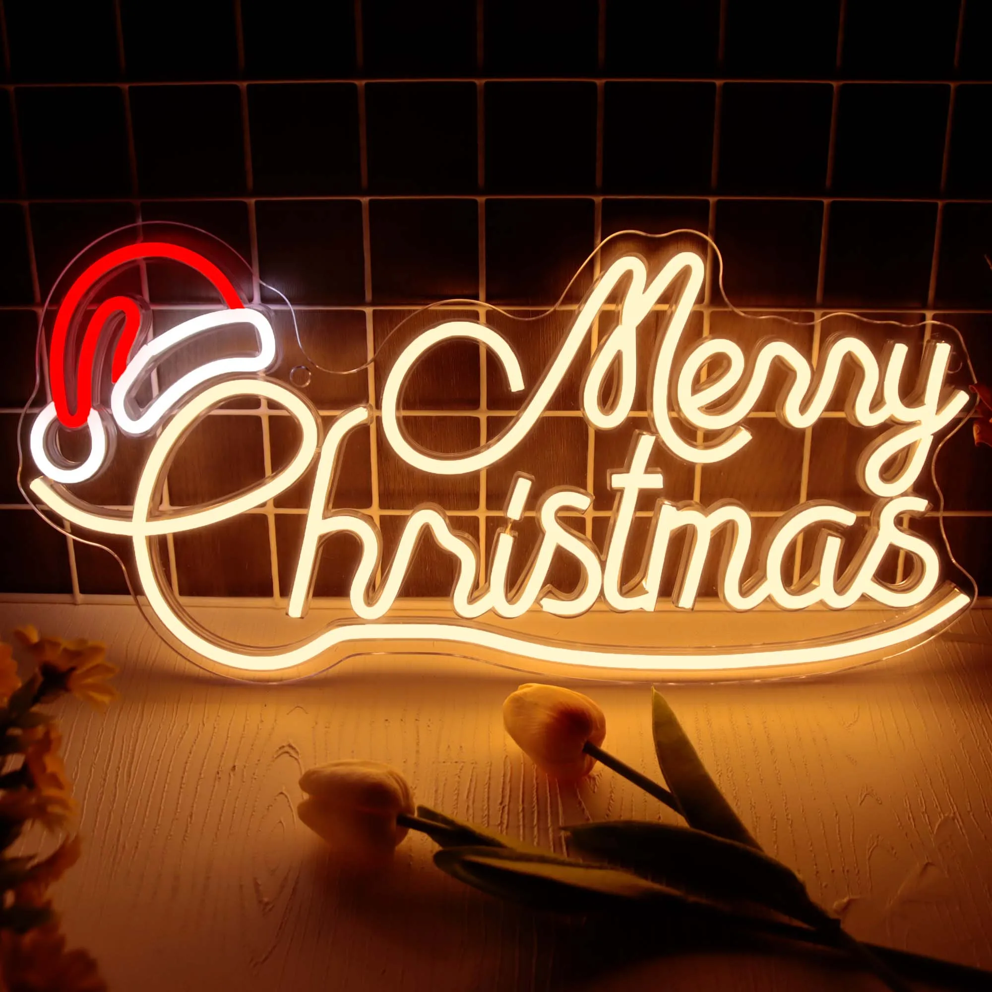 Merry Christmas LED Lights Neon Sign Santa Hat Christmas Decor Room Bedroom Wall Art Christmas Night Light Neon Light Kid Gifts
Merry Christmas LED Lights Neon Sign Santa Hat Christmas Decor Room Bedroom Wall Art Christmas Night Light Neon Light Kid Gifts